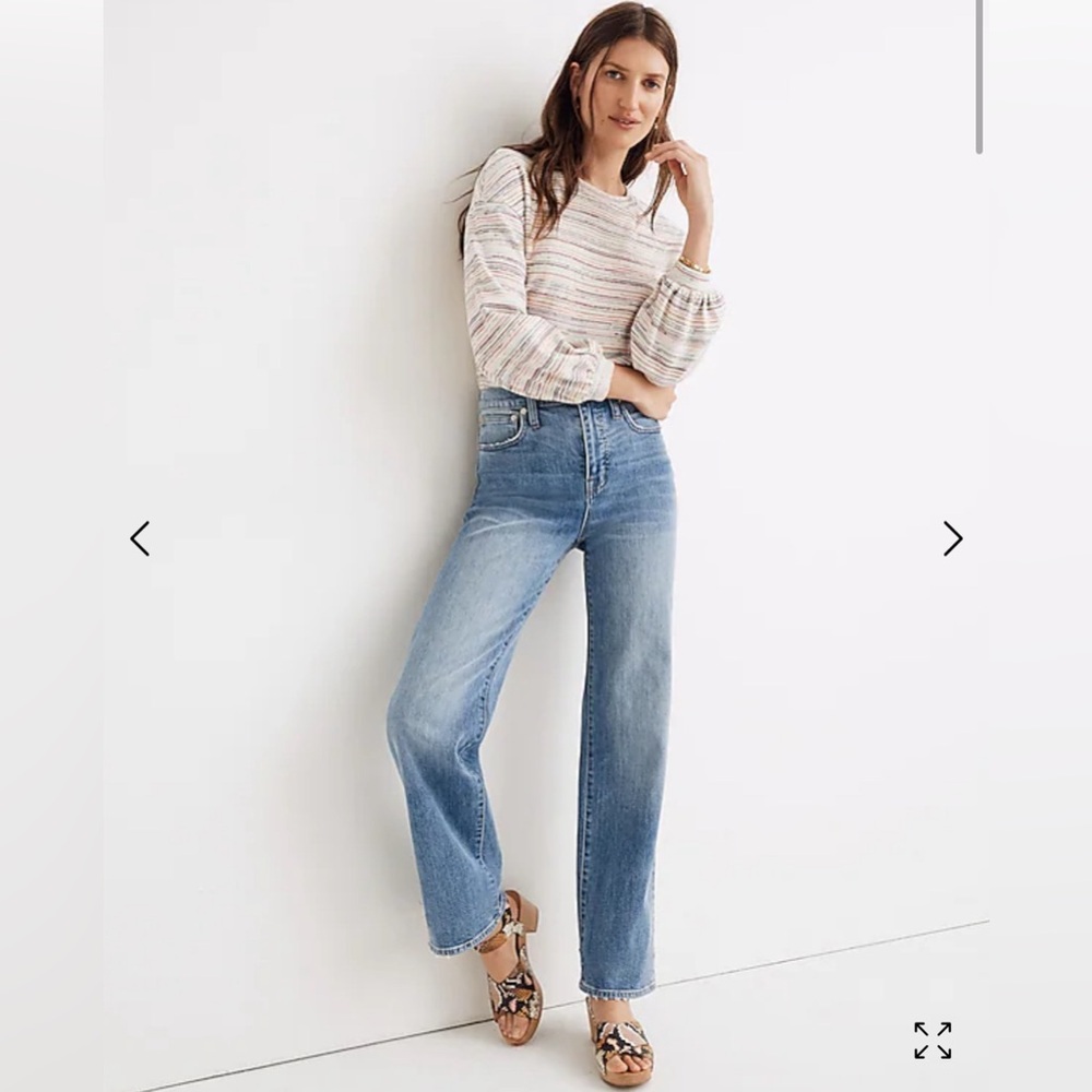 Madewell Light Wash Straight Leg Jeans